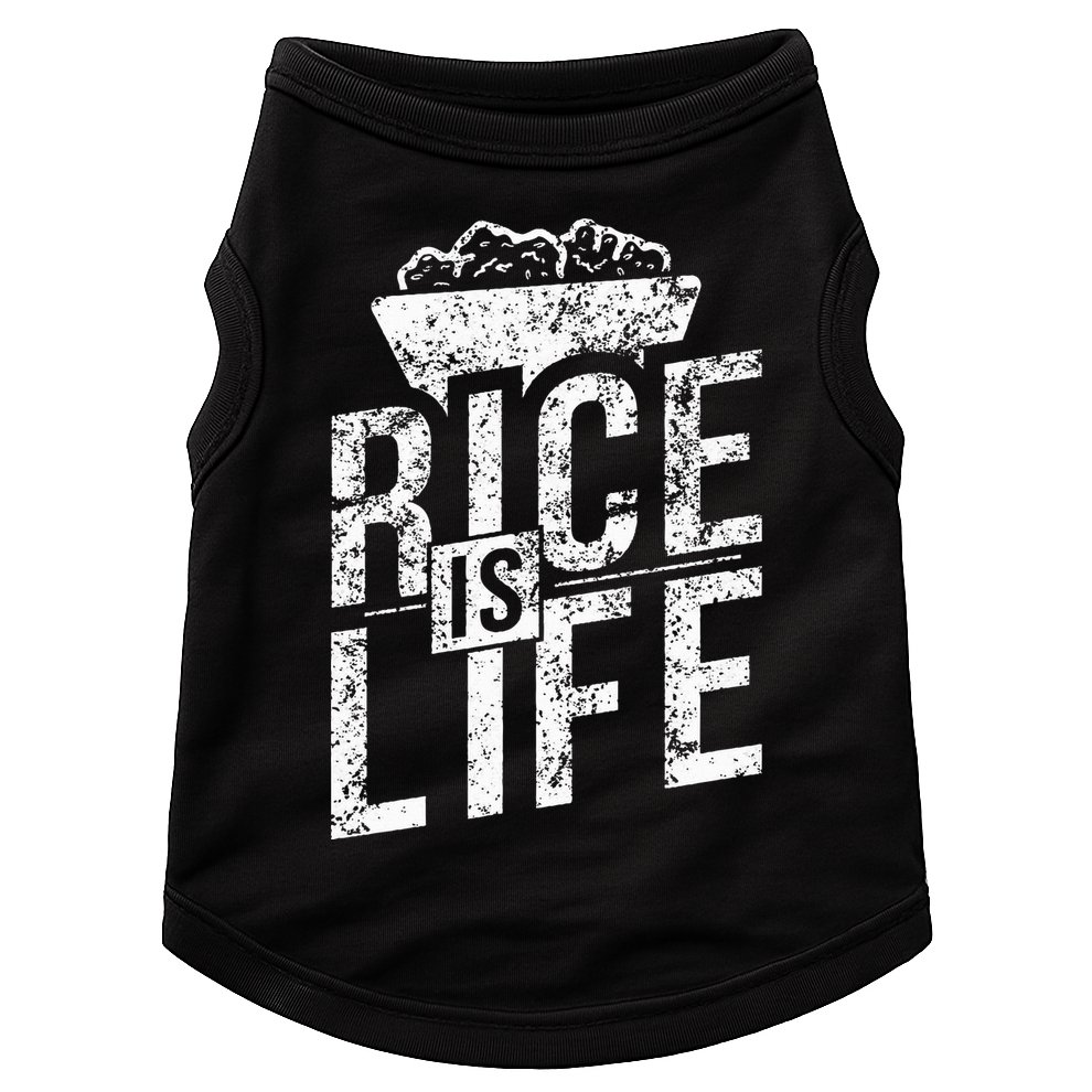 Filipino Gifts Rice Is Life Doggie Tank