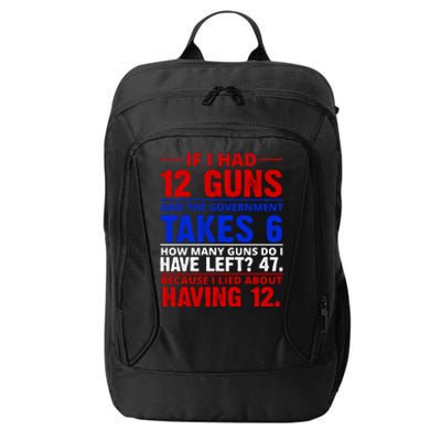 Funny Gun Rights Joke City Backpack