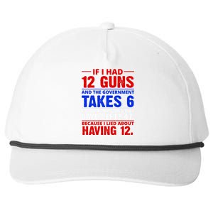 Funny Gun Rights Joke Snapback Five-Panel Rope Hat