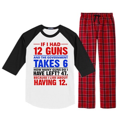 Funny Gun Rights Joke Raglan Sleeve Pajama Set