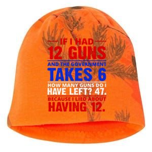 Funny Gun Rights Joke Kati - Camo Knit Beanie