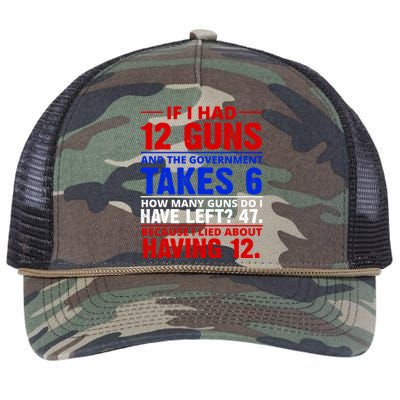 Funny Gun Rights Joke Retro Rope Trucker Hat Cap