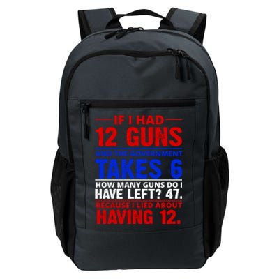 Funny Gun Rights Joke Daily Commute Backpack