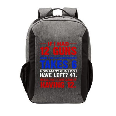 Funny Gun Rights Joke Vector Backpack