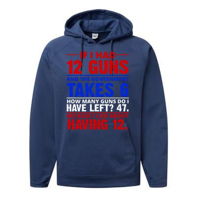 Funny Gun Rights Joke Performance Fleece Hoodie