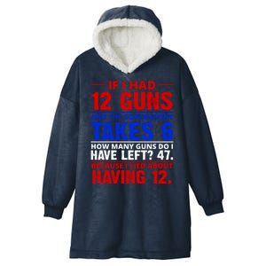 Funny Gun Rights Joke Hooded Wearable Blanket