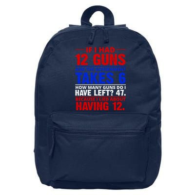 Funny Gun Rights Joke 16 in Basic Backpack