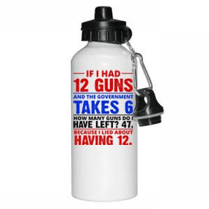 Funny Gun Rights Joke Aluminum Water Bottle