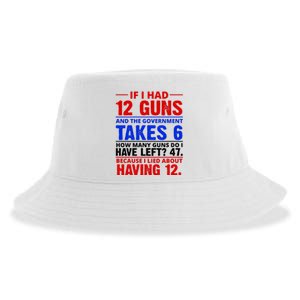 Funny Gun Rights Joke Sustainable Bucket Hat