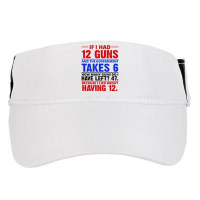 Funny Gun Rights Joke Adult Drive Performance Visor