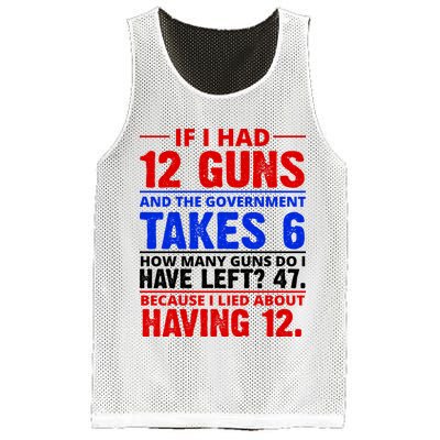 Funny Gun Rights Joke Mesh Reversible Basketball Jersey Tank