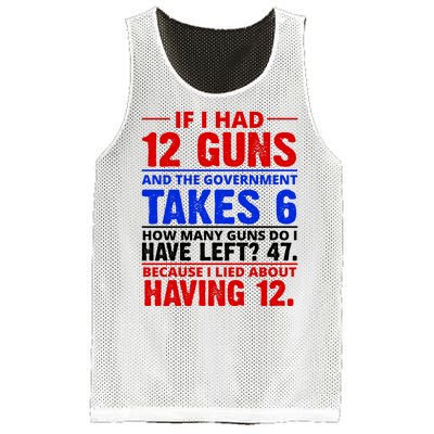 Funny Gun Rights Joke Mesh Reversible Basketball Jersey Tank