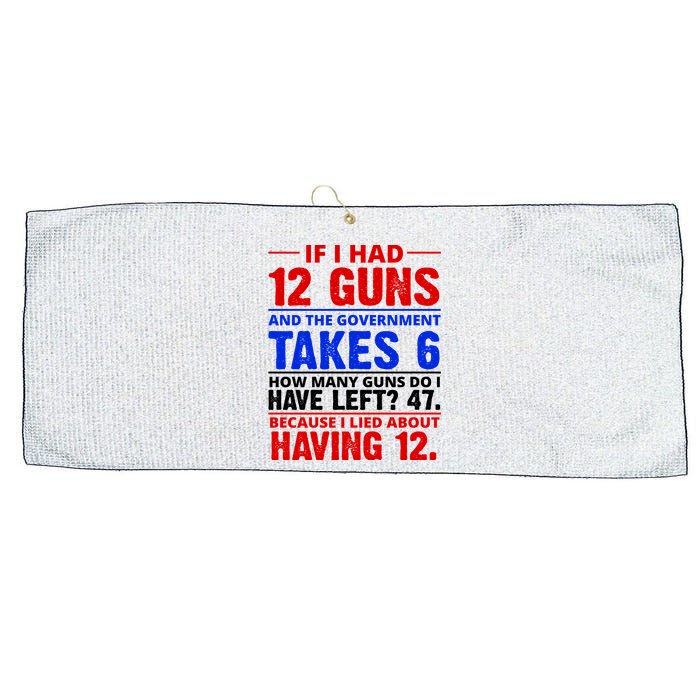 Funny Gun Rights Joke Large Microfiber Waffle Golf Towel