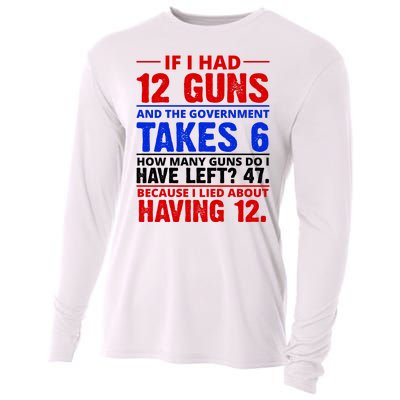 Funny Gun Rights Joke Cooling Performance Long Sleeve Crew