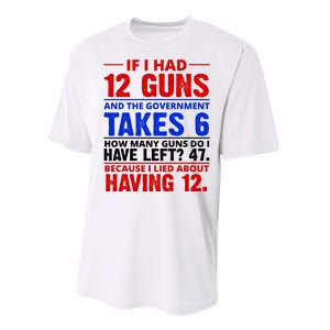 Funny Gun Rights Joke Performance Sprint T-Shirt