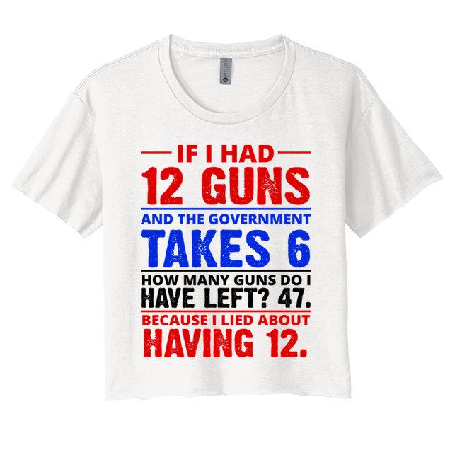 Funny Gun Rights Joke Crop Top