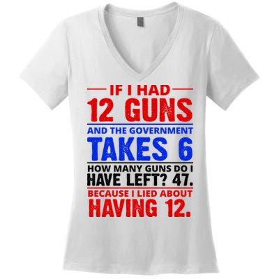 Funny Gun Rights Joke Women's V-Neck T-Shirt