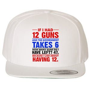 Funny Gun Rights Joke Wool Snapback Cap