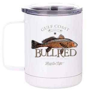 Fishing Gulf Red Drum Redfish Bull Red 12 oz Stainless Steel Tumbler Cup