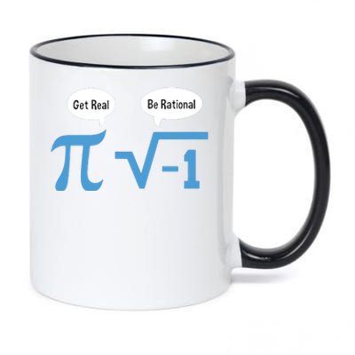 Funny Get Real Be Rational Shirt Pi Math Teacher Geek 11oz Black Color Changing Mug