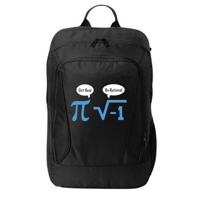 Funny Get Real Be Rational Shirt Pi Math Teacher Geek City Backpack