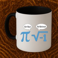 Funny Get Real Be Rational Shirt Pi Math Teacher Geek Mug