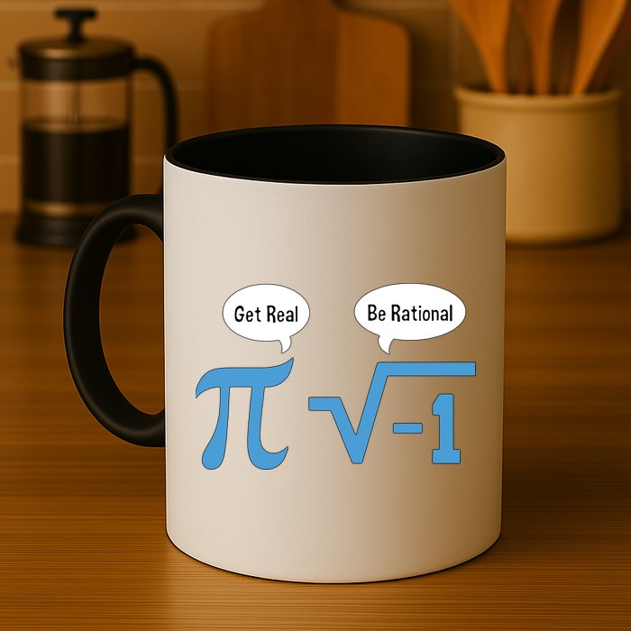 Funny Get Real Be Rational Shirt Pi Math Teacher Geek Mug