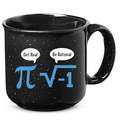 Funny Get Real Be Rational Shirt Pi Math Teacher Geek 15oz Campfire Ceramic Mug