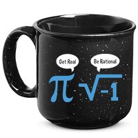 Funny Get Real Be Rational Shirt Pi Math Teacher Geek 15oz Campfire Ceramic Mug