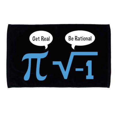 Funny Get Real Be Rational Shirt Pi Math Teacher Geek Microfiber Hand Towel