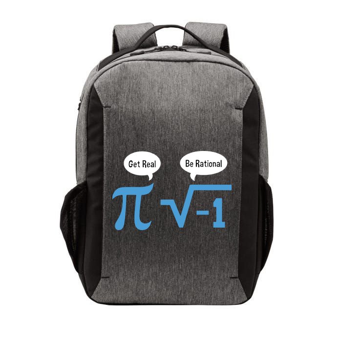 Funny Get Real Be Rational Shirt Pi Math Teacher Geek Vector Backpack