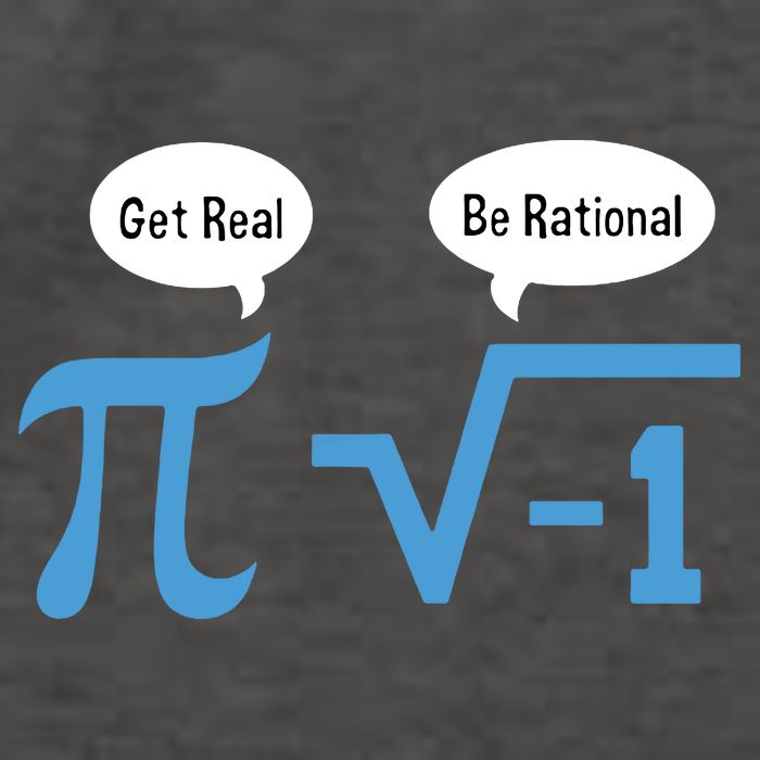 Funny Get Real Be Rational Shirt Pi Math Teacher Geek Vector Backpack