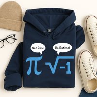 Funny Get Real Be Rational Shirt Pi Math Teacher Geek Hoodie