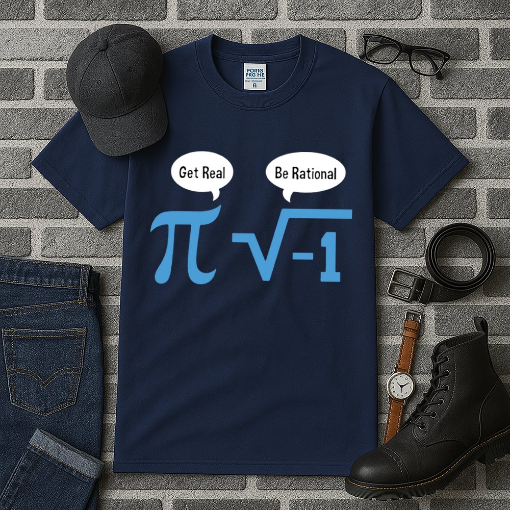 Funny Get Real Be Rational Shirt Pi Math Teacher Geek Tall T-Shirt