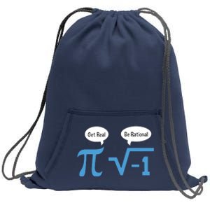 Funny Get Real Be Rational Shirt Pi Math Teacher Geek Sweatshirt Cinch Pack Bag