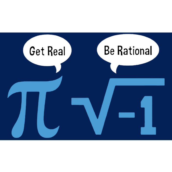 Funny Get Real Be Rational Shirt Pi Math Teacher Geek Bumper Sticker