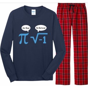 Funny Get Real Be Rational Shirt Pi Math Teacher Geek Long Sleeve Pajama Set