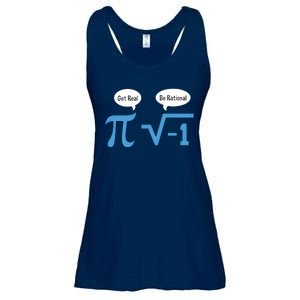 Funny Get Real Be Rational Shirt Pi Math Teacher Geek Ladies Essential Flowy Tank