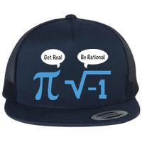 Funny Get Real Be Rational Shirt Pi Math Teacher Geek Flatbill Hat