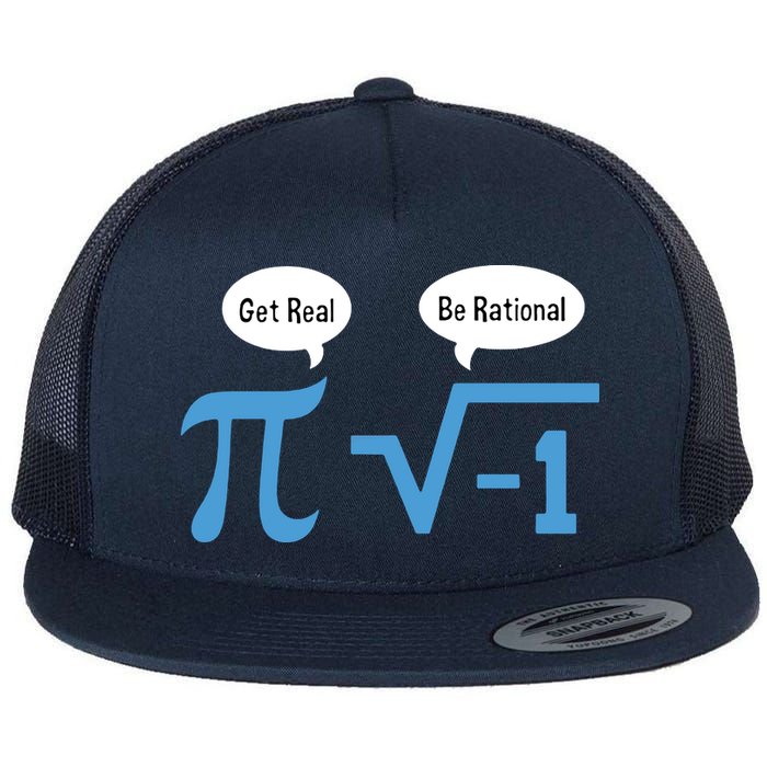 Funny Get Real Be Rational Shirt Pi Math Teacher Geek Flatbill Hat