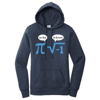 Funny Get Real Be Rational Shirt Pi Math Teacher Geek Women's Pullover Hoodie