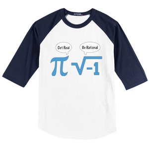 Funny Get Real Be Rational Shirt Pi Math Teacher Geek Baseball Sleeve Shirt