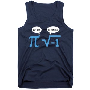 Funny Get Real Be Rational Shirt Pi Math Teacher Geek Tank Top