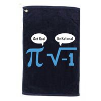 Funny Get Real Be Rational Shirt Pi Math Teacher Geek Golf Towel