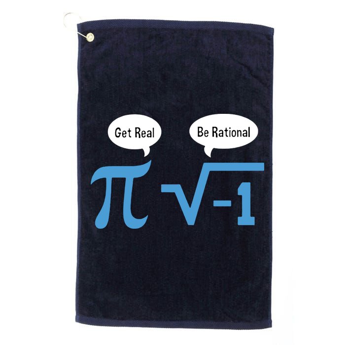 Funny Get Real Be Rational Shirt Pi Math Teacher Geek Golf Towel
