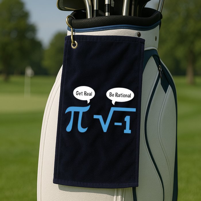 Funny Get Real Be Rational Shirt Pi Math Teacher Geek Golf Towel