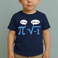 Funny Get Real Be Rational Shirt Pi Math Teacher Geek Toddler T-Shirt
