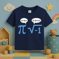 Funny Get Real Be Rational Shirt Pi Math Teacher Geek Toddler T-Shirt