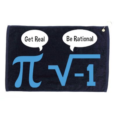 Funny Get Real Be Rational Shirt Pi Math Teacher Geek Grommeted Golf Towel