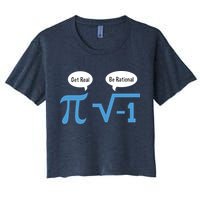 Funny Get Real Be Rational Shirt Pi Math Teacher Geek Crop Top